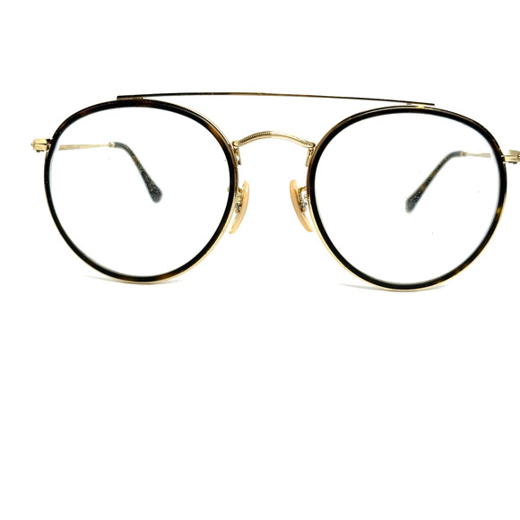 Ray-Ban RB3647N 001 51-22 Round Double‎ Bridge Gold Frame Green Lens 51mm 20905